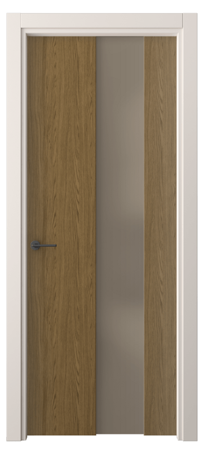 Межкомнатная дверь Фридом 4226 Торфяной дуб Сатинированное бронзовое стекло, триплекс Цена 36690 ₽ | Volhovec