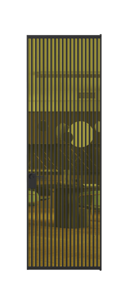 Алюминиевая дверь АЛПЛ040.06 Алюминий Черный Прозрачное жёлтое стекло, триплекс. Без короба чер Цена 195690 Стоимость комплекта двери включает: 1. Полотно (600/650/700/750/800/850/900/950*2000-2400 мм).
2. Короб
3. Комплект фурнитуры (2 торцевые петли и магнитный замок с ответной планкой). Фабрика дверей Волховец 8 (800) 551 43 19 Алюминиевая дверь АЛПЛ040.06 Алюминий Черный Прозрачное жёлтое стекло, триплекс Цена 195690 | Volhovec