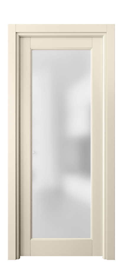 Межкомнатная дверь Toscana Elegante 6300 Бук марципановый Сатинированное стекло. Цена 65620 ₽ | Volhovec