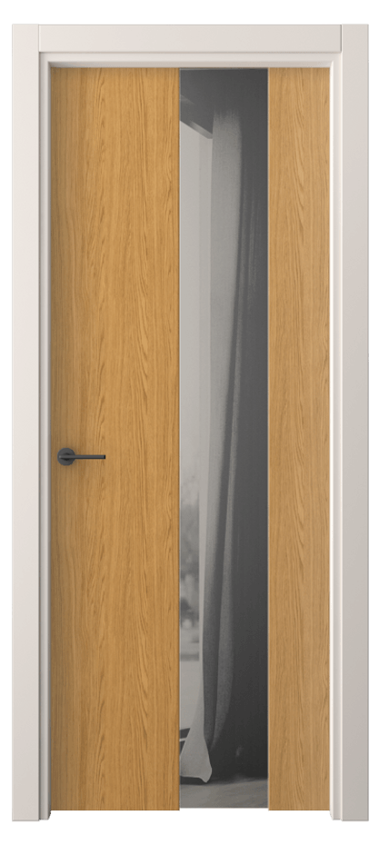 Межкомнатная дверь Фридом 4226 Ванильный дуб Двустороннее серое зеркало, триплекс Цена 46620 ₽ | Volhovec