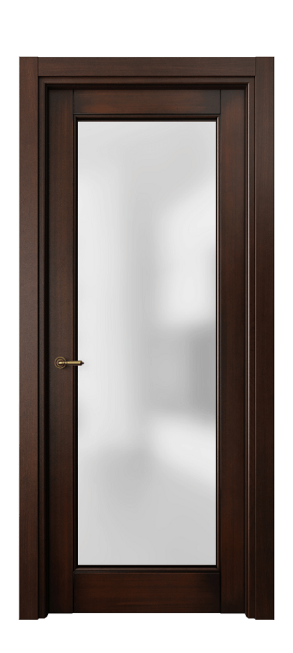 Межкомнатная дверь Toscana Litera 6300 Бук тёмный с патиной Сатинированное стекло. Цена 109090 ₽ | Volhovec