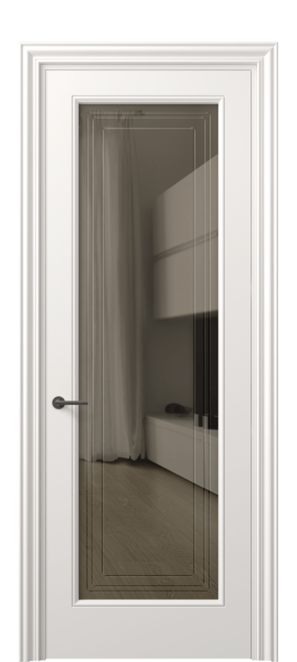 Дверь межкомнатная Маскот 8400 Матовый пудровый белый Прозрачное бронзовое стекло с гравировкой "Грани", триплекс Фигурный наличник МПБЛ Цена 86620 ₽ Наличники уже входят в базовый комплект. Фабрика дверей Волховец 8 (800) 551 43 19 Межкомнатная дверь Маскот 8400 Матовый пудровый белый Прозрачное бронзовое стекло с гравировкой "Грани", триплекс Цена 86620 ₽ | Volhovec