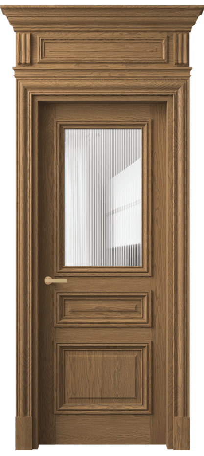 Дверь межкомнатная Антик 7304 Дуб мускатный матовый Рифлёное стекло "Дюна", триплекс КЭП + Объёмный фриз + Карниз ДМС.М Цена 282400 ₽ Наличники уже входят в базовый комплект. Фабрика дверей Волховец 8 (800) 551 43 19 Межкомнатная дверь Антик 7304 Дуб мускатный матовый Рифлёное стекло "Дюна", триплекс Цена 282400 ₽ | Volhovec