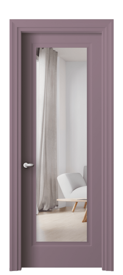 Межкомнатная дверь Эссе 8503 Матовый белоснежный Двустороннее зеркало, триплекс Цена 85890 ₽ | Volhovec