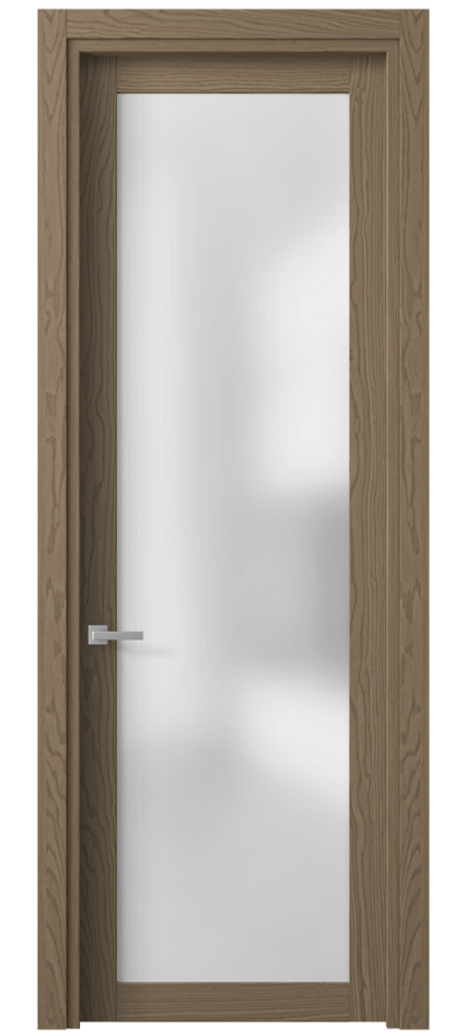 Межкомнатная дверь Планум 2102 Дуб дымный Сатинированное стекло Цена 61320 ₽ | Volhovec