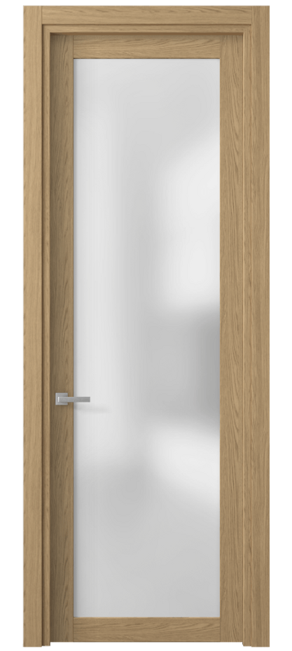 Межкомнатная дверь Планум 2102 Жемчужный дуб Сатинированное стекло Цена 31310 ₽ | Volhovec