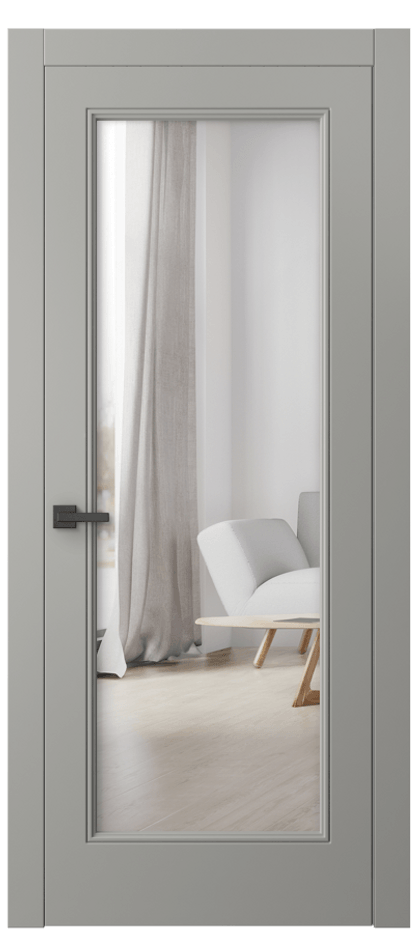 Дверь межкомнатная Линия 8300 Матовый нейтральный серый Двустороннее зеркало, триплекс Гладкий компланарный наличник МНСР* Цена 80530 ₽ Наличники уже входят в базовый комплект. Фабрика дверей Волховец 8 (800) 551 43 19 Межкомнатная дверь Линия 8300 Матовый нейтральный серый Двустороннее зеркало, триплекс Цена 80530 ₽ | Volhovec