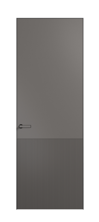 Межкомнатная дверь Вельвет АКП 8204 Матовый классический серый. Цена 73990  | Volhovec