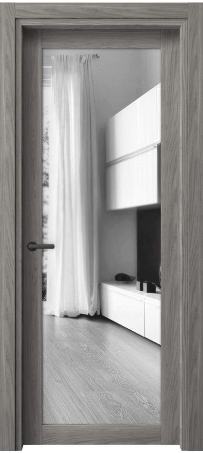 Межкомнатная дверь Нео 2102 Имбирный ясень Двустороннее зеркало, триплекс Цена 32990 ₽ | Volhovec