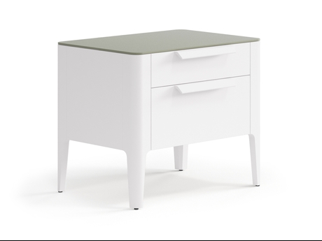 Мебель Тумба прикроватная Пьега 2 ящика. Цвет Матовый пудровый белый. Материал Гладкая эмаль. Коллекция Тумба прикроватная Пьега 2 ящика. Фото. Мебель Тумба прикроватная Пьега 2 ящика. Цвет Матовый пудровый белый. Материал Гладкая эмаль. Коллекция Тумба прикроватная Пьега 2 ящика. Картинка.