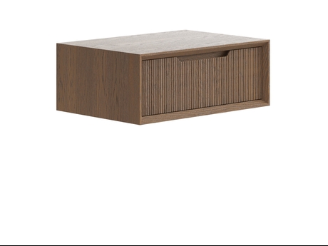 Мебель Тумба подвесная прикроватная Вельвет 1 ящик. Цвет Дуб туманный матовый. Материал Массив дуба матовый. Коллекция Тумба подвесная прикроватная Вельвет 1 ящик. Картинка.