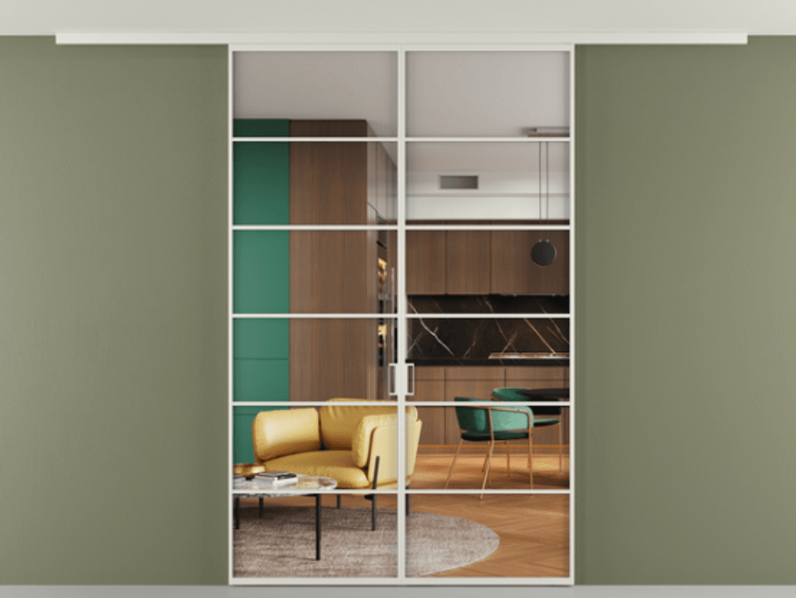 Перегородка Формато вдоль стены на потолок 2 створки АЛПР 040.04 Алюминий Белый Прозрачное стекло "Кристал Вижн", калёное. Скрытый короб БЕЛ Цена 223930 ₽ 1. Полотно 2 шт. (800/2100 мм)
2. Комплект установки раздвижной системы
3. Базовый комплект фурнитуры
4.Ручка Рондо. Фабрика дверей Волховец 8 (800) 551 43 19 Перегородка Формато вдоль стены на потолок 2 створки АЛПР 040.04 Алюминий Белый Прозрачное стекло "Кристал Вижн", калёное Цена 223930 ₽ | Volhovec