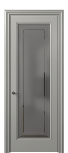 Межкомнатная дверь 8400 МНСР Серый сатин с гравировкой. Цвет Матовый нейтральный серый. Материал Гладкая эмаль. Коллекция Mascot. Фото. Дверь межкомнатная 8400 МНСР Серый сатин с гравировкой. Цвет Матовый нейтральный серый. Материал Гладкая эмаль. Коллекция Mascot. Картинка.