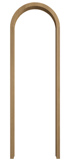 Дверь межкомнатная Арка ДПШ.М. Цвет Дуб пшеничный матовый. Материал Массив дуба матовый. Коллекция Палаццо. Картинка.