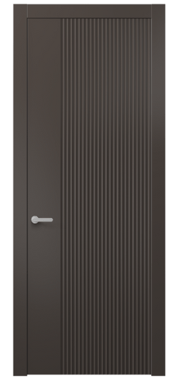 Дверь межкомнатная 8643 МАН . Цвет Матовый антрацит. Материал Гладкая эмаль. Коллекция Альба. Картинка.