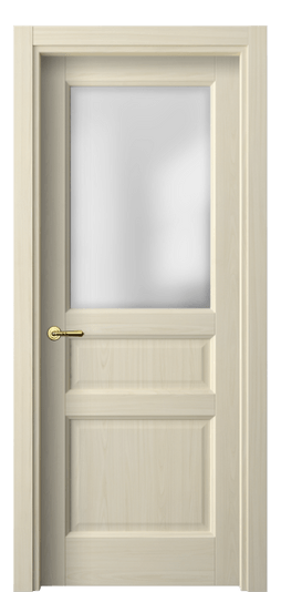 Дверь межкомнатная 1432 МОЯ САТ. Цвет Молочный ясень. Материал Сиплекс ламинатин. Коллекция Галант. Картинка.