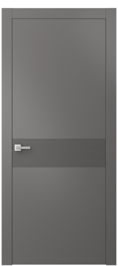 Дверь межкомнатная 8041 МКЛС. Цвет Матовый классический серый. Материал Гладкая эмаль. Коллекция Линия. Картинка.